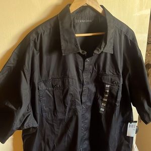 Brand new with tags Sean John tactical black short sleeve button down NWT pocket